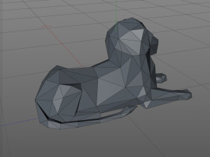 Lion Low Poly 3D Print Model