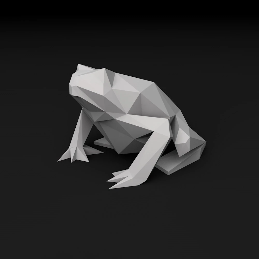 Frog 3D Print Model .c4d .max .obj .3ds .fbx .stl .blend 