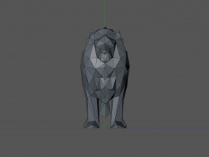 Lion Low Poly 3D Print Model