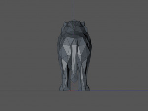 Lion Low Poly 3D Print Model