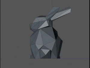 Rabbit 3D Print Model