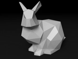 Rabbit 3D Print Model
