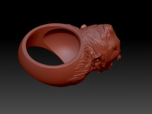 Monkey ring 3D 打印模型