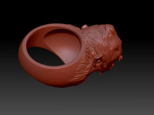 Monkey ring 3D Print Model