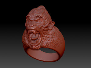 Monkey ring 3D 打印模型
