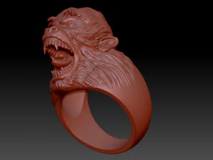 Monkey ring 3D Print Model