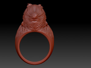 Monkey ring 3D 打印模型
