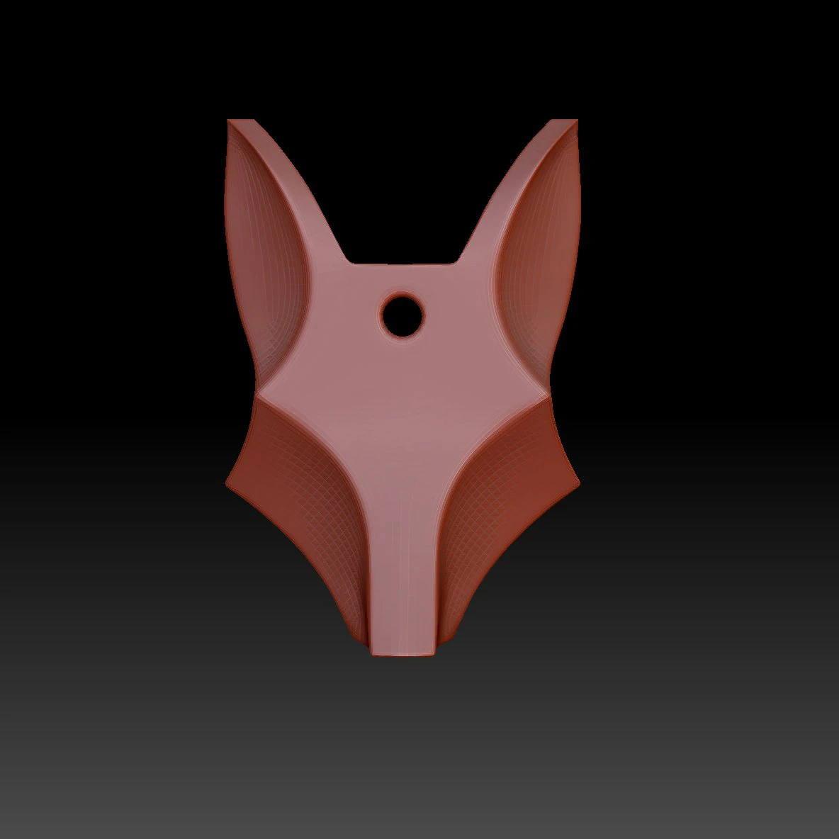Foxs head 3D Print Model .c4d .max .obj .3ds .fbx .stl .blend
