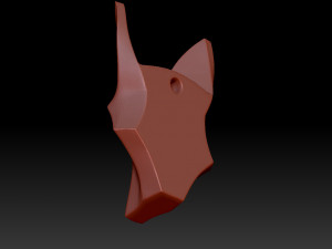 Foxs head 3Dプリントモデル