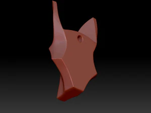 Foxs head 3D Print Model