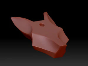 Foxs head 3D Print Model
