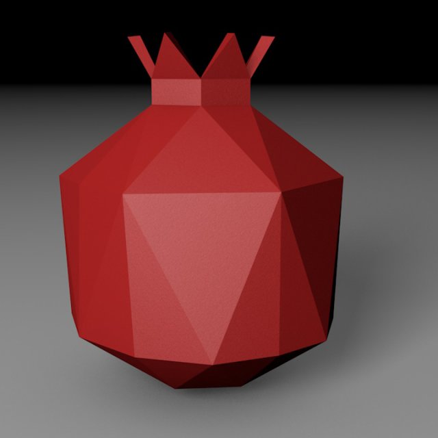 Pomegranate Model do druku 3D .c4d .max .obj .3ds .fbx .stl .blend