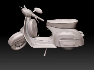 Moped 3D Print Model