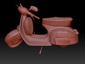 Moped 3D Print Model