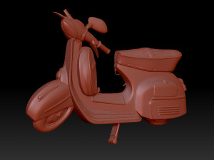 Moped 3D Print Model
