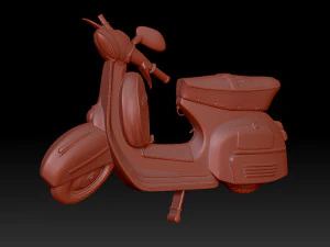 Moped 3D Print Model
