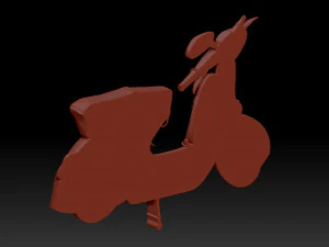 Moped 3D Print Model