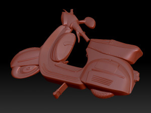 Moped 3D Print Model