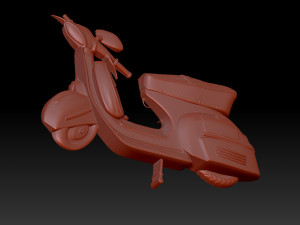 Moped 3D Print Model