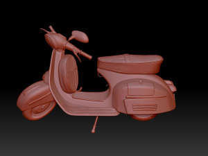 Moped 3D Print Model