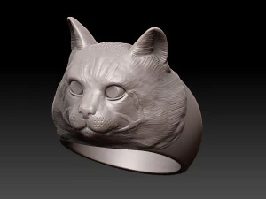 Anello Gatto Modello di stampa 3D