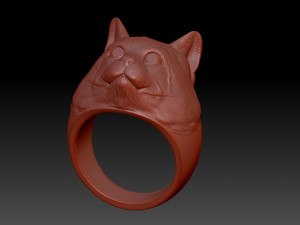Ring Cat Modello di stampa 3D