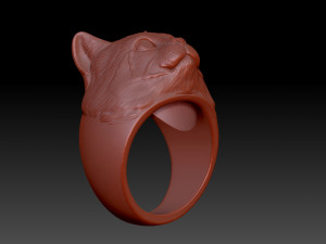Ring Cat Modello di stampa 3D