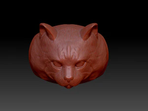 Anel Gato Modelo de Impressão 3D