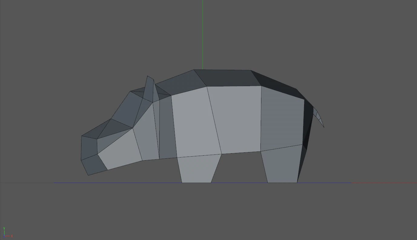 Hippopotamus 3D Print Model .c4d .max .obj .3ds .fbx .stl .blend 