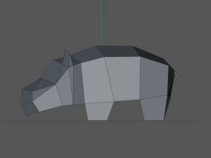Hippopotamus 3D Print Model