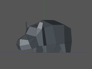 Hippopotamus 3D Print Model