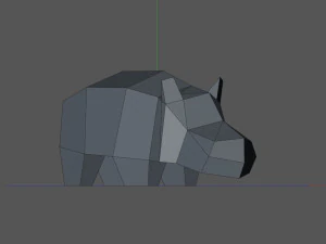 Hippopotamus 3D Print Model