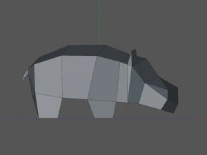 Hippopotamus 3D Print Model