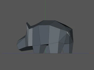 Hippopotamus 3D Print Model