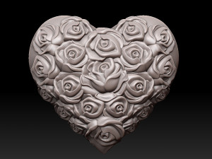Heart Rose 3D 打印模型