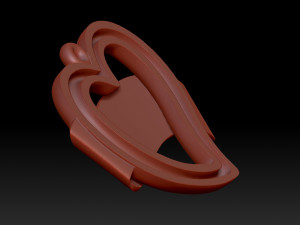 Heart pedant Model Cetak 3D