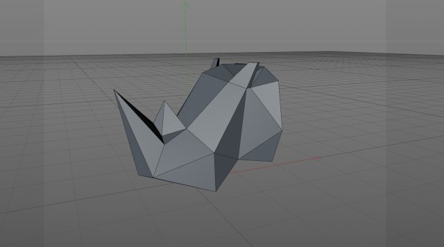 Rhinoceros head 3D Baskı Modeli .c4d .max .obj .3ds .fbx .stl .blend 