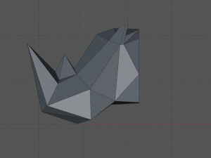 Rhinoceros head 3D Baskı Modeli