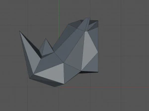 Rhinoceros head 3D Print Model