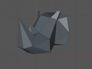 Rhinoceros head 3D Print Model