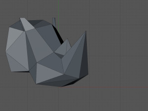 Rhinoceros head 3D Baskı Modeli