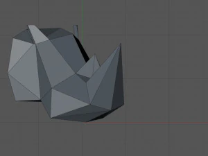 Rhinoceros head 3D Print Model