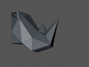 Rhinoceros head 3D Baskı Modeli