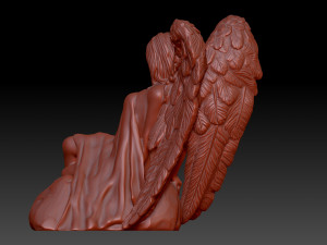 Angel woman Model do druku 3D