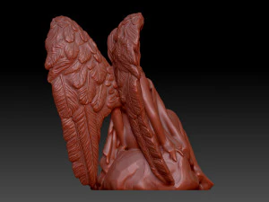 Angel woman 3D Print Model