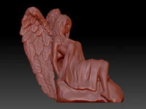 Angel woman 3D Print Model