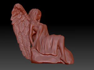Angel woman 3D Print Model