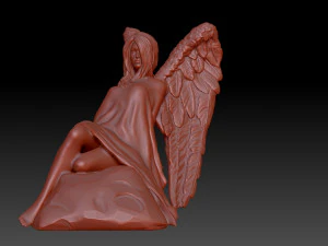 Angel woman 3D Print Model