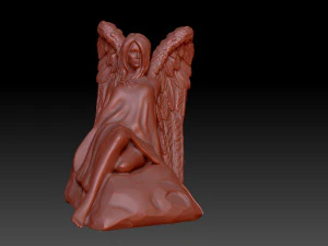 Angel woman 3D Print Model