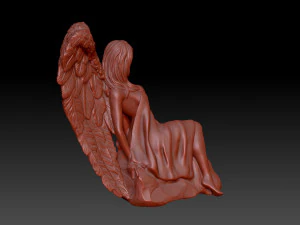 Angel woman 3D Print Model